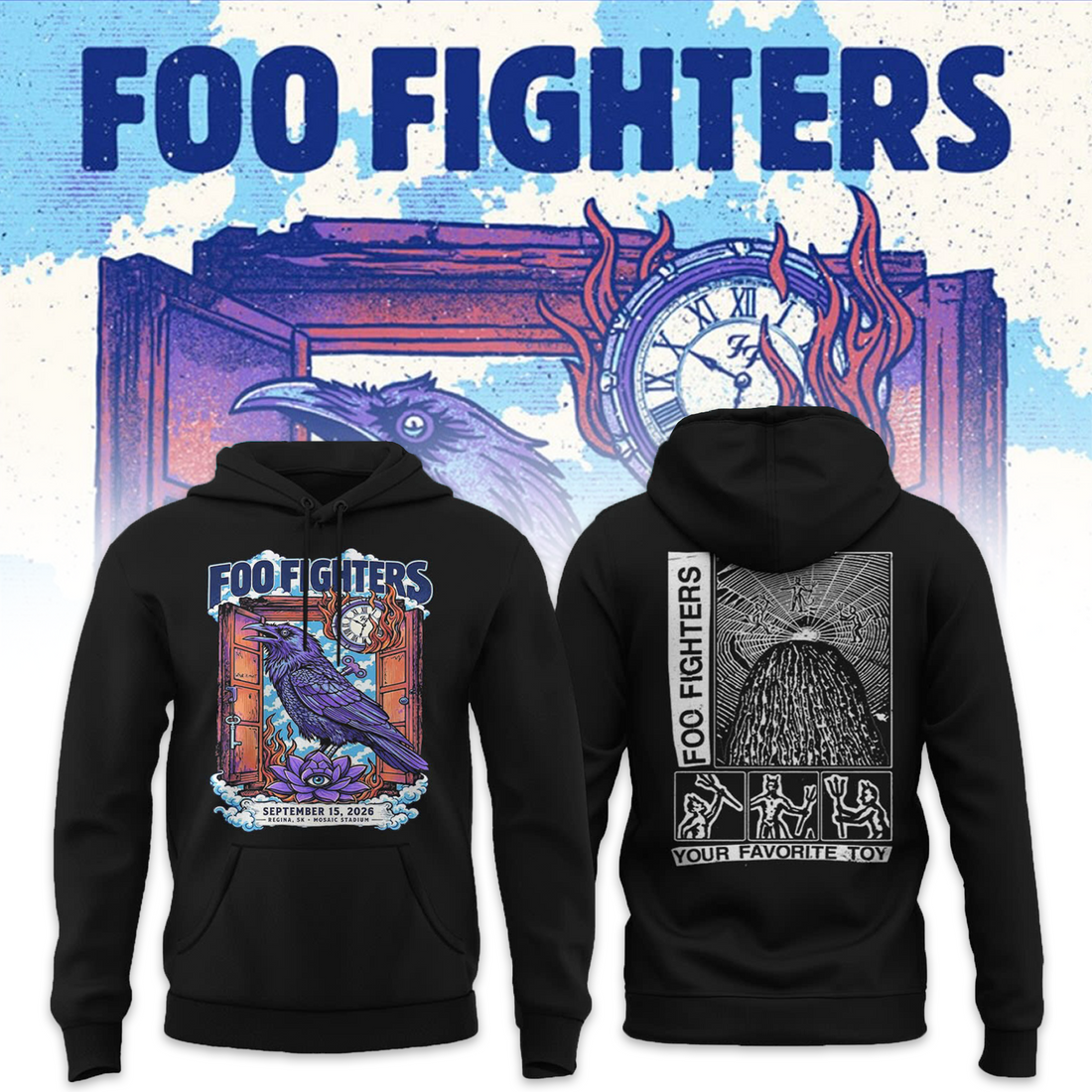 FF 🎸🎤 “Take Cover Tour 2026” at Mosaic Stadium,SK Hoodie