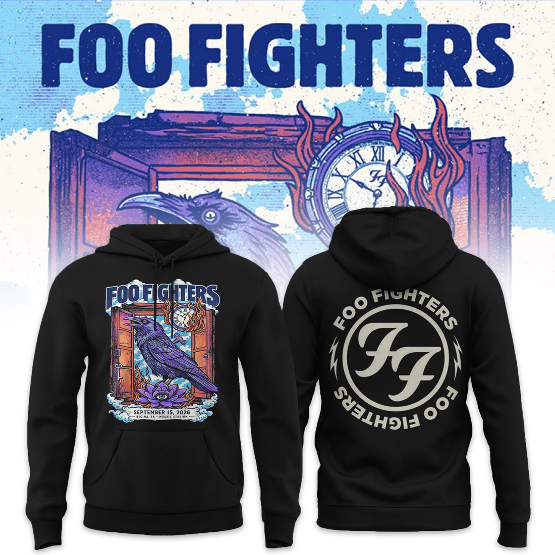 FF 🎸🎤 “Take Cover Tour 2026” at Mosaic Stadium,SK Hoodie