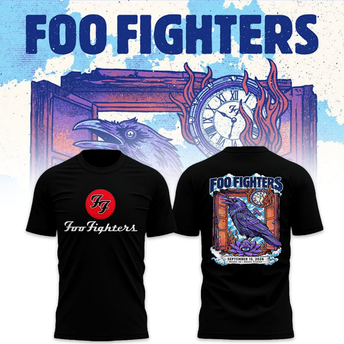 FF 🎸🎤 “Take Cover Tour 2026” at Mosaic Stadium,SK TShirt