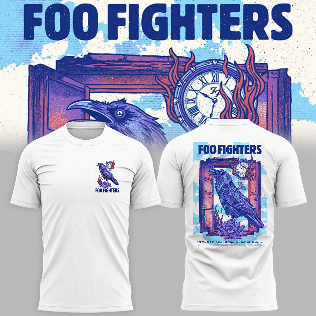 FF 🎸🎤 “Take Cover Tour 2026” at Mosaic Stadium,SK TShirt