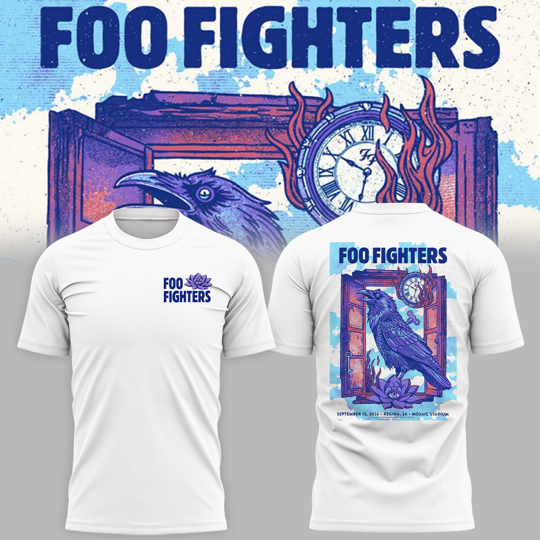 FF 🎸🎤 “Take Cover Tour 2026” at Mosaic Stadium,SK TShirt