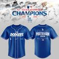 .Los Angeles Dodgers NL West Division Champions 2026 3D Graphic Baseball Jersey V7