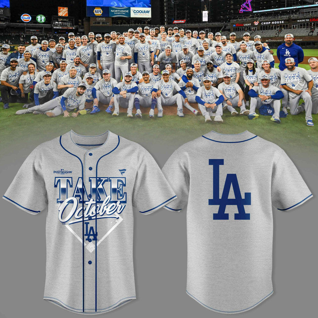 Los Angeles Dodgers Take October Baseball Jersey V1