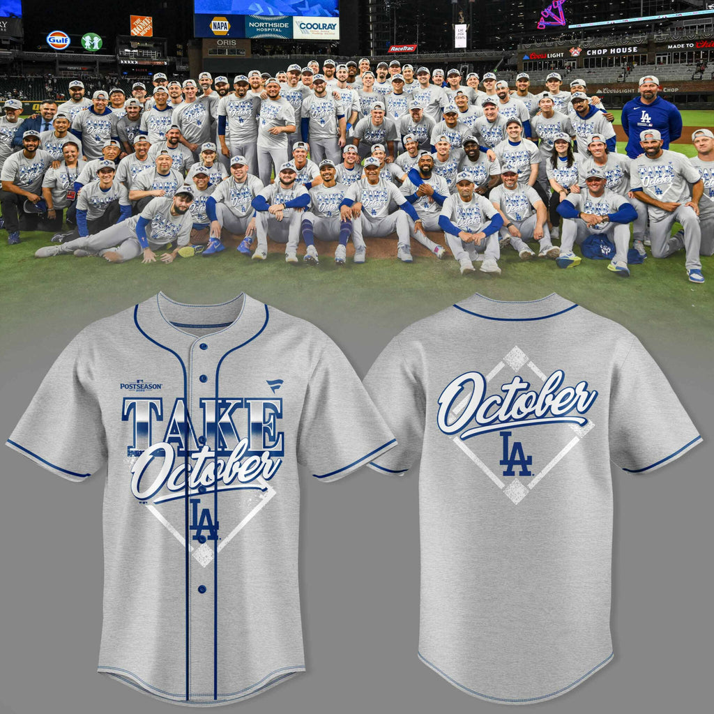 Los Angeles Dodgers Take October Baseball Jersey V2