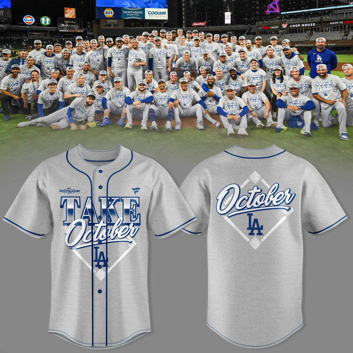 Los Angeles Dodgers Take October Baseball Jersey V2