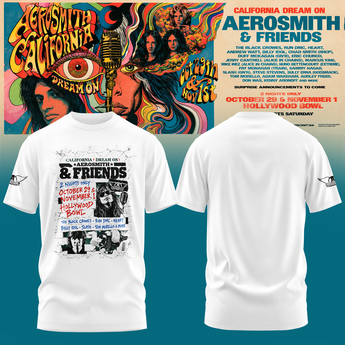 Aerosmith California Dream On Tour T-Shirt V5