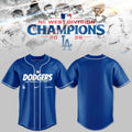 .Los Angeles Dodgers NL West Division Champions 2026 3D Graphic Baseball Jersey V3