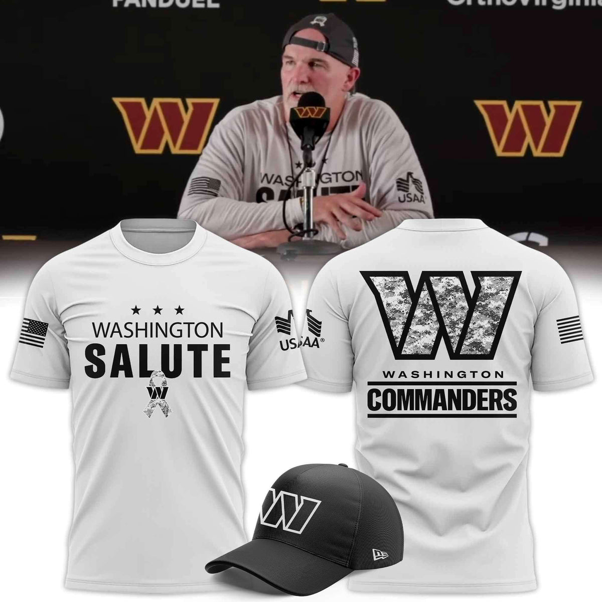Washington Commanders 2025 Salute to Service T-shirt
