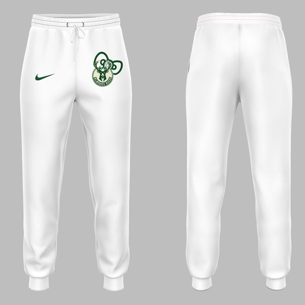 Special New Milwaukee Bucks x Hello Kitty White Hoodie 2024