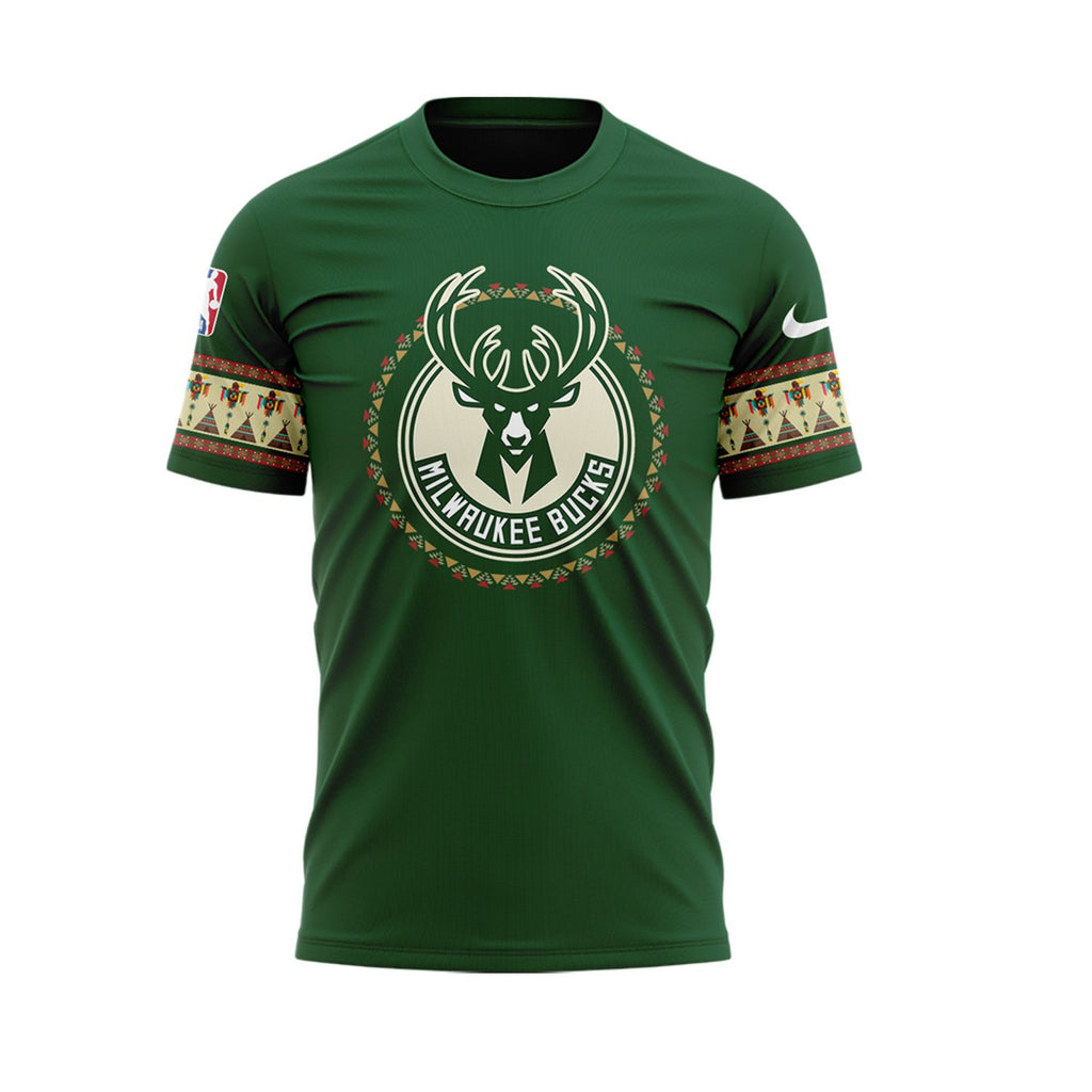 Limited Edition Native American Heritage Night Milwaukee Bucks T shirt