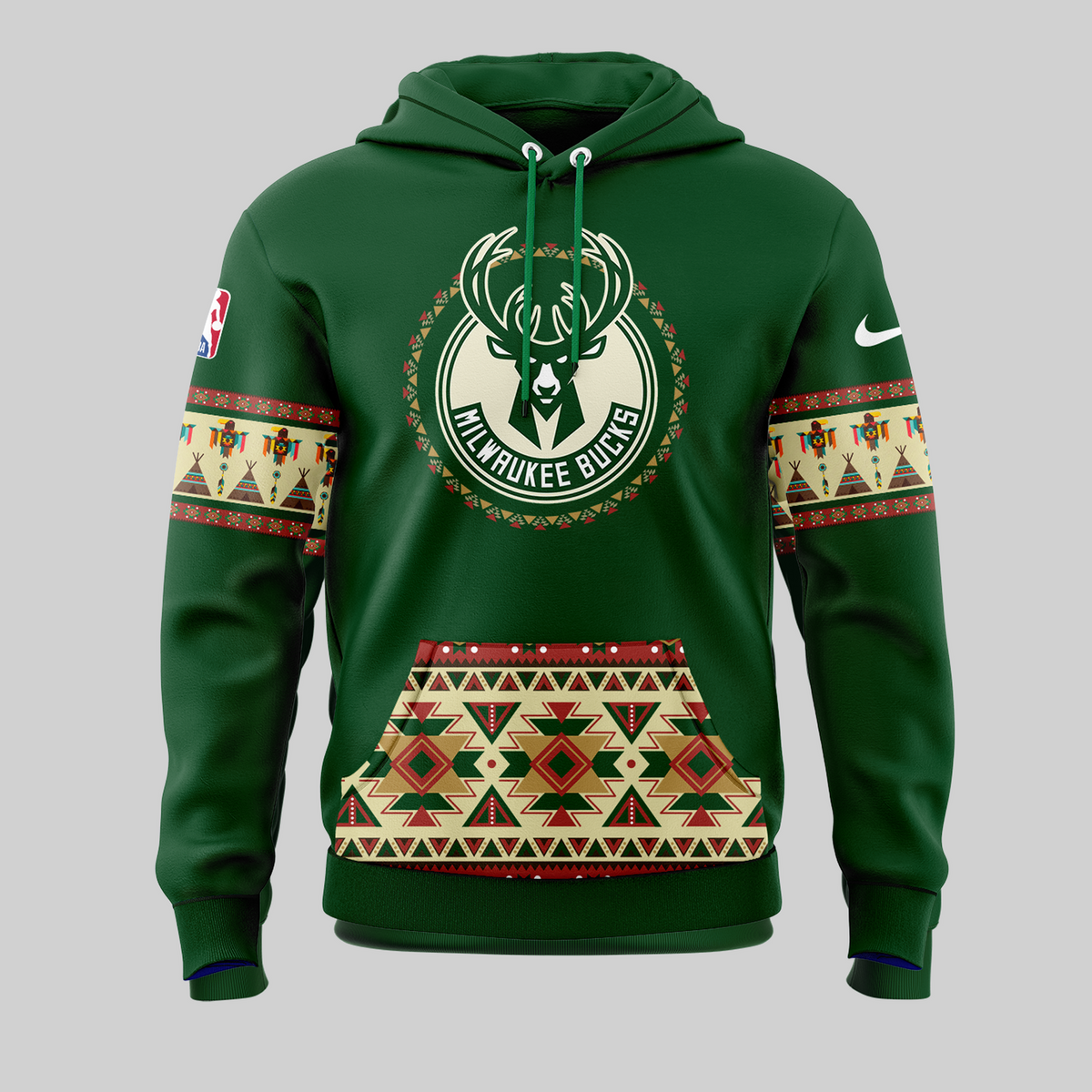 Limited Edition Native American Heritage Night Milwaukee Bucks Hoodie