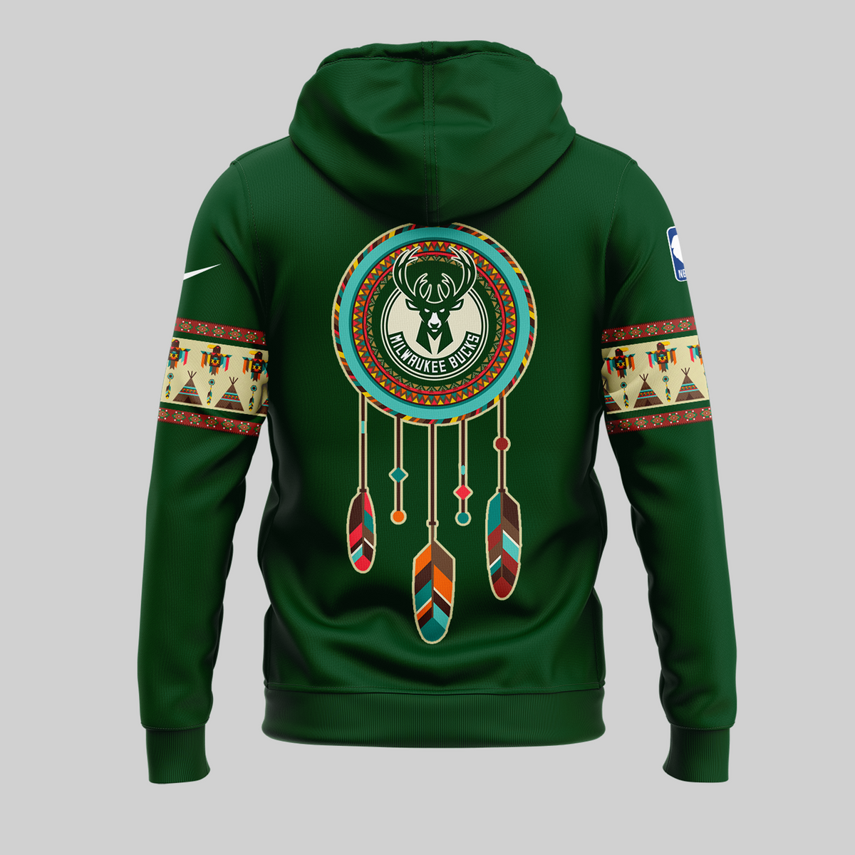 Limited Edition Native American Heritage Night Milwaukee Bucks Hoodie