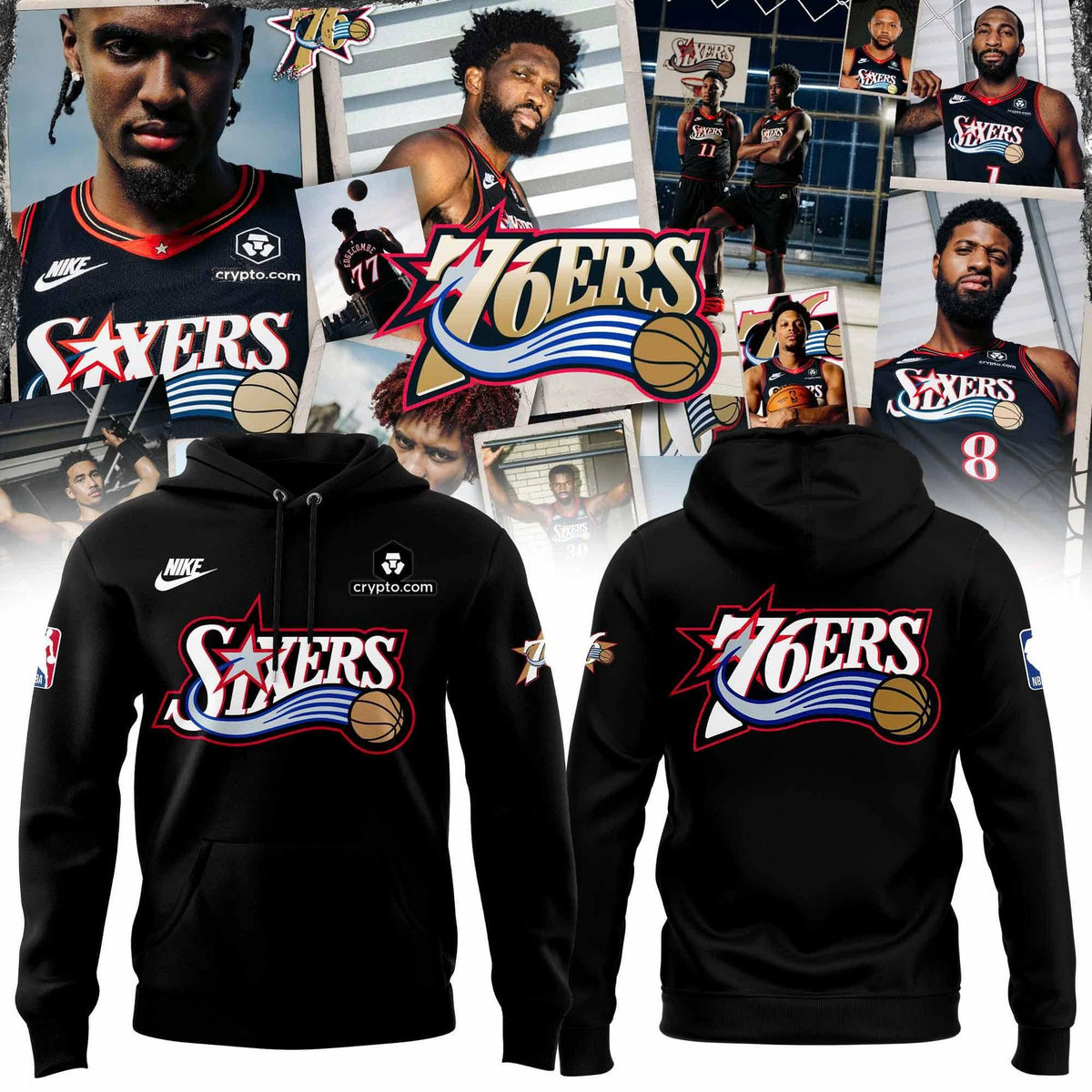 Philadelphia 76ers 2025-2026 Hardwood Classic Hoodie v2