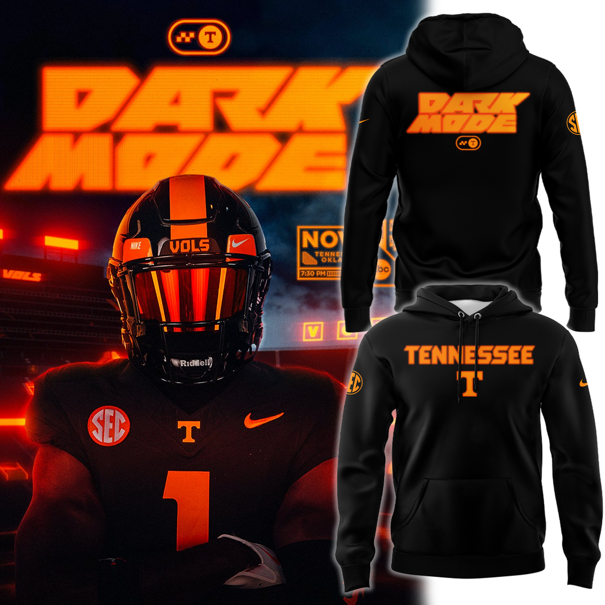 DARK MODE – Tennessee Football Hoodie