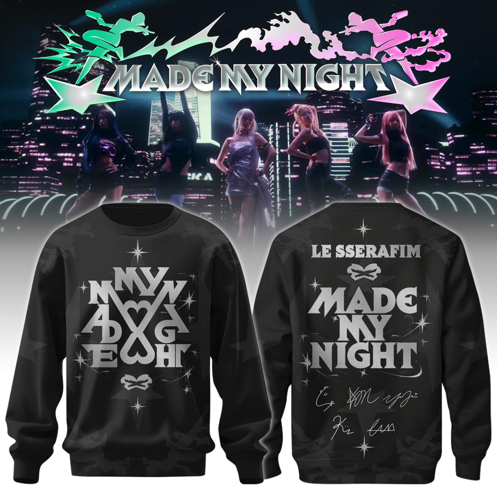 LE SSERAFIM Special “Made My Night” Limited Edition Sweatshirt