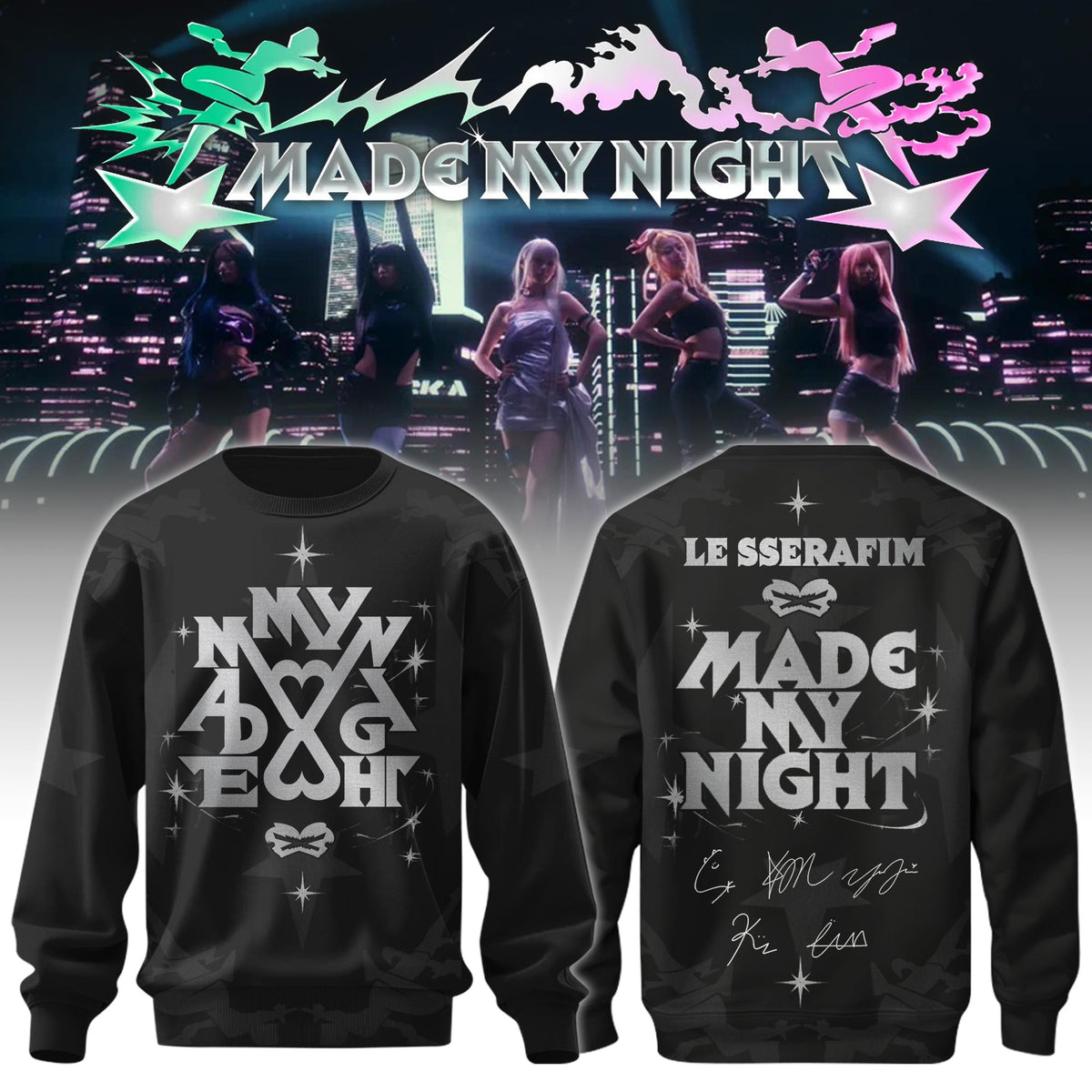 LE SSERAFIM Special “Made My Night” Limited Edition Sweatshirt