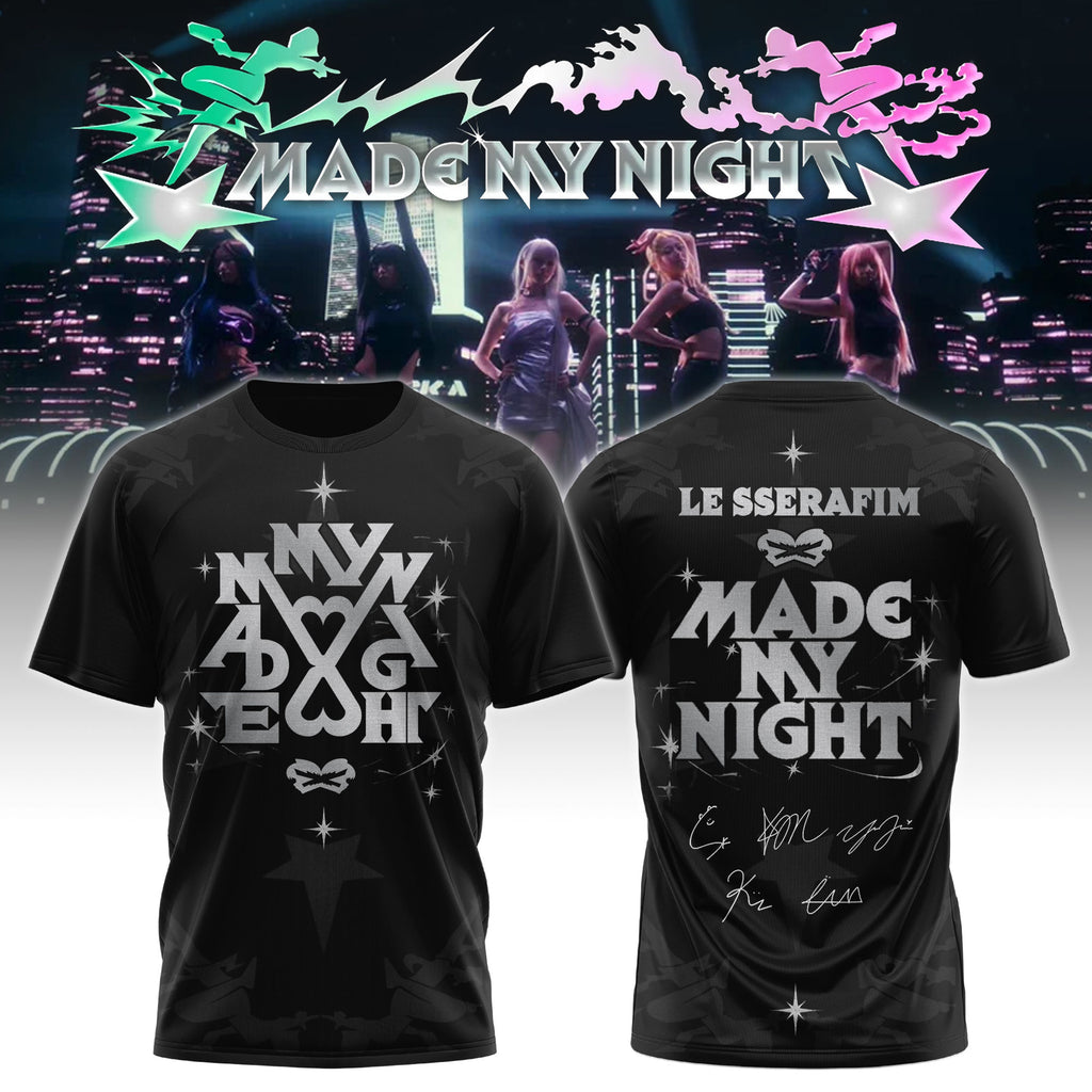 LE SSERAFIM Special “Made My Night” Limited Edition T.shirt