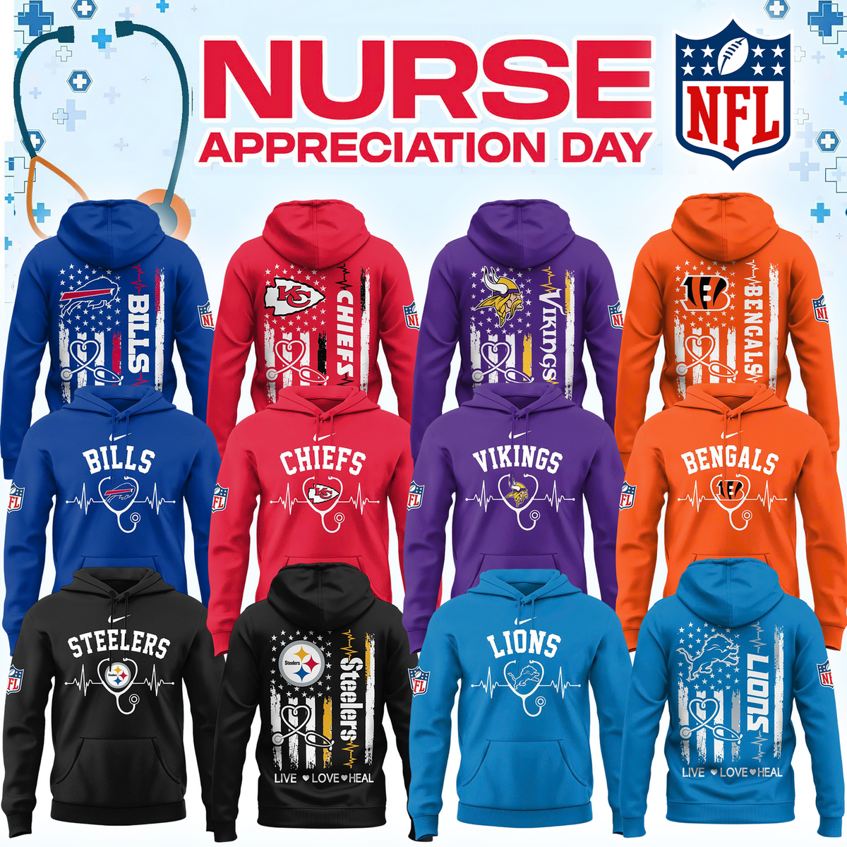 All Team Football US x Nurse Appreciation Day 2026 Hoodie