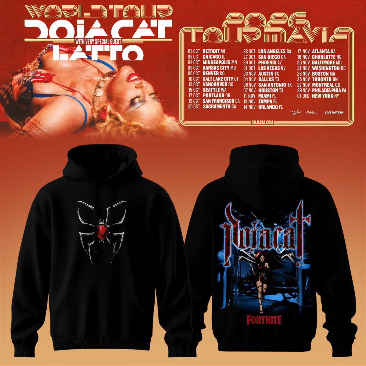 Doja Cat Tournavia World Tour 2026 Hoodie V3