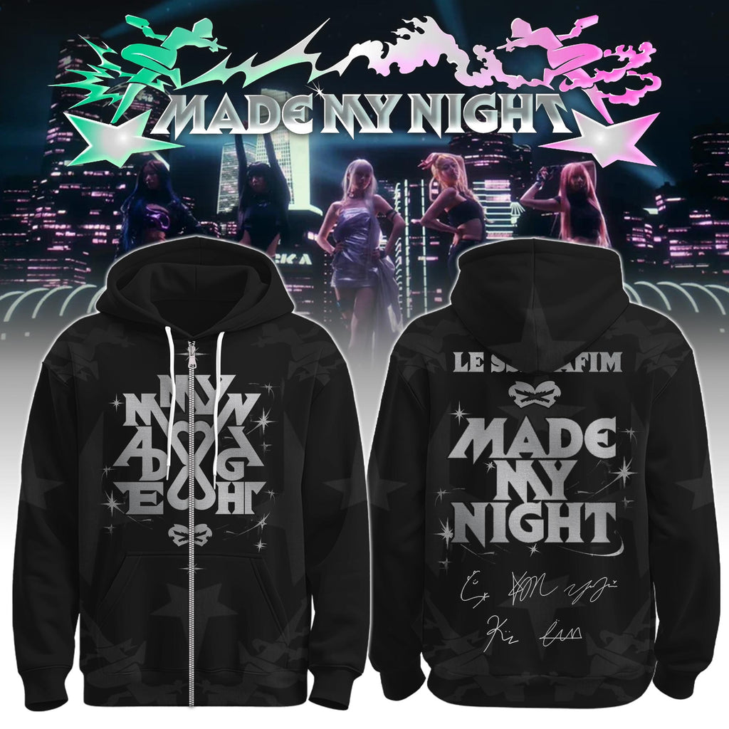 LE SSERAFIM Special “Made My Night” Limited Edition Zip Hoodie