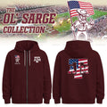 Youth Ol’ Sarge American Flag Zip Hoodie