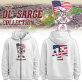 Youth Ol’ Sarge American Flag Zip Hoodie